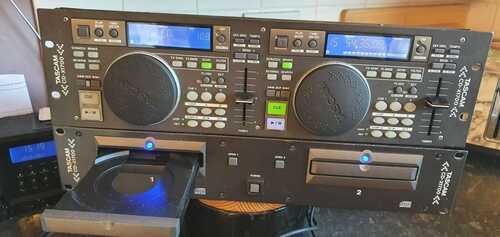 RARE tuscan Professional DJ CD-MIXERS decks model cd - x1700