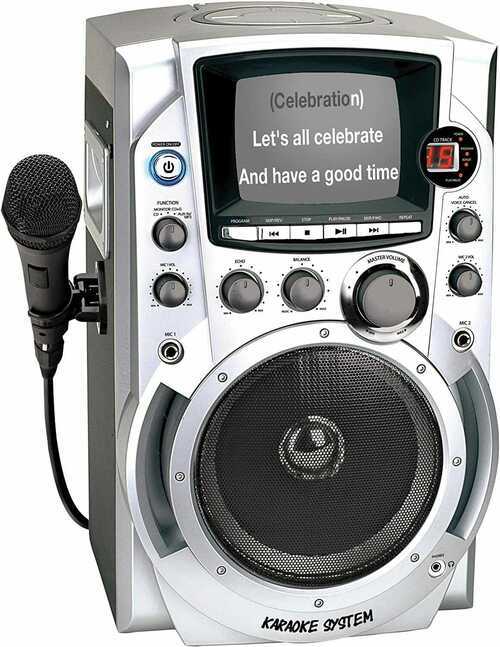 Clarity LS9 CD+G Karaoke Machine With Monitor, 2xMicrophones, Disk, Cables - WOW