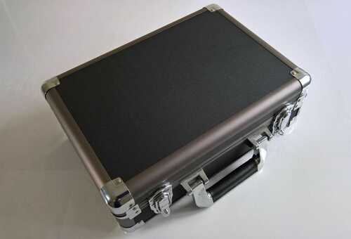 Gun Metal Grey Travel Case Equipment Tool Storage 34X24.5X11.5cm light