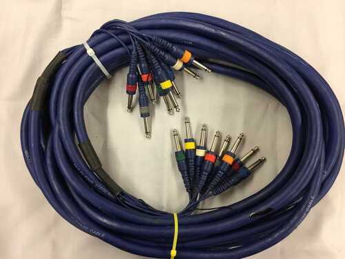 GENUINE MULTICORE MULTIPAIR STAGE CABLE 8 JACK CABLE DJ PA STAGE STUDIO LIVE 10M