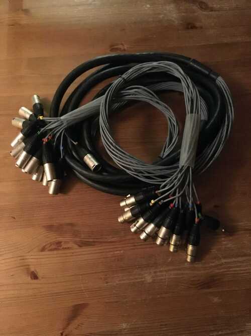 Neutrik XLR Loom 6m 16 way Neutrik NC3 connectors / Bryant 4000 Series Cable