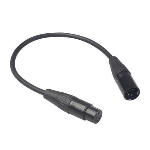 XLR Cable 5 Pin Male to 5 Pin Female Cable for Mic Mixer Amplifier (0.3m)