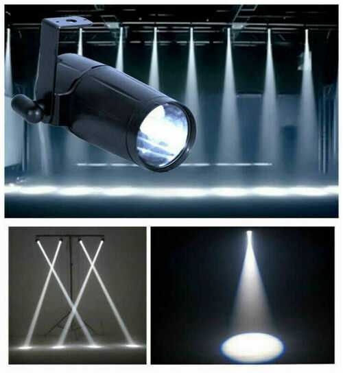 10W Mini LED Pinspot Beam Lights Party Spotlight White Colour DJ Stage Lighting