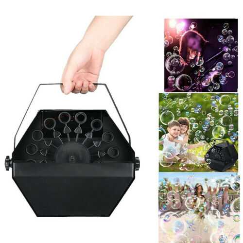 Electric Bubble Blower Machine Maker DJ Disco Club Children Party Wedding Stage