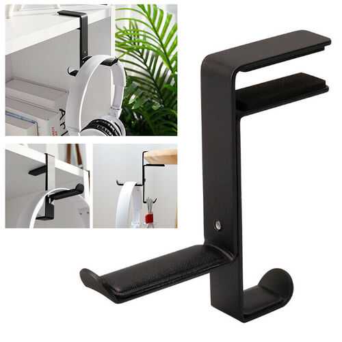 Universal Metal PC Earphones Headset Holder Hanger Headphone Display Stand UK