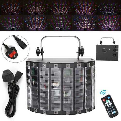 LED Sound Active Stage Light Lighting Projector DMX Laser Beam Disco DJ Party UK