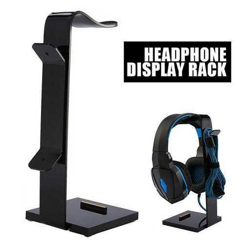 Universal Acrylic Headphone Display Stand Holder Rack Headset Earphone Hanger UK
