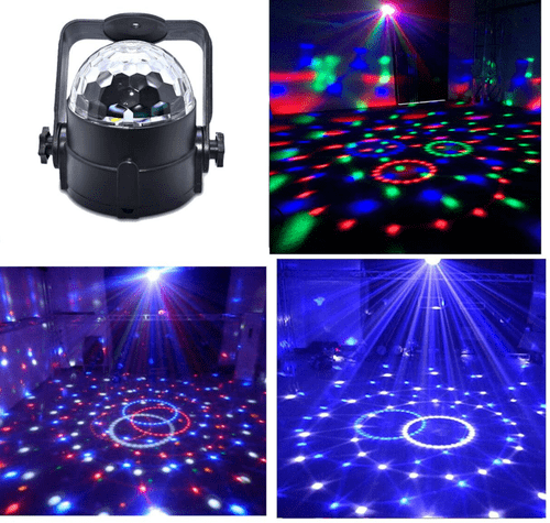 Stage Disco Ball Lights 12W RGBW Multi-colour Mini LED Light Party DJ Lighting