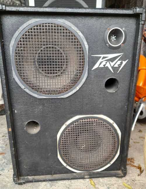 peavey speakers. black see photograph.