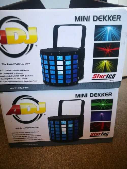ADJ Mini Dekker - American DJ DMX-512 LED Light effect RGBW 7 Operating Modes