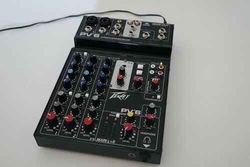 Peavey PV 6 USB 6 Channel Compact Mixer