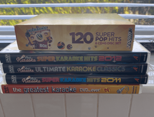 5 x Various Karaoke Music DVD's and CD+G