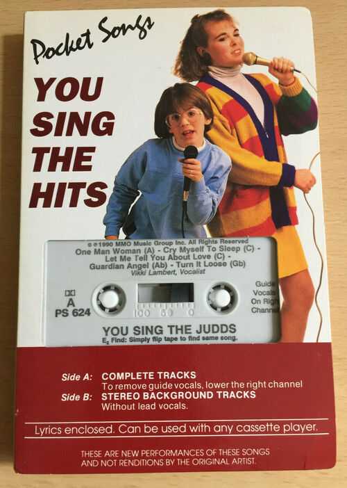 POCKET SONGS - 'YOU SING THE JUDDS  3' - PERFORMANCE BACKING TRACKS!