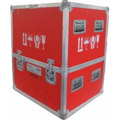 Extra Large Metal Storage Flight Case Red Colour w/ Inserts 80 x 70 x 59 cm Nice