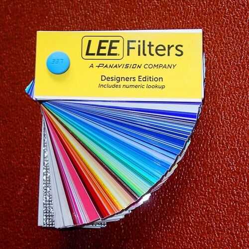 Stage Lighting Lee Filter Swatch Book sample book of coloured filter NEW