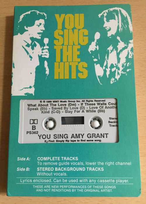 POCKET SONGS - 'YOU SING AMY GRANT 2' - PERFORMANCE BACKING TRACKS!