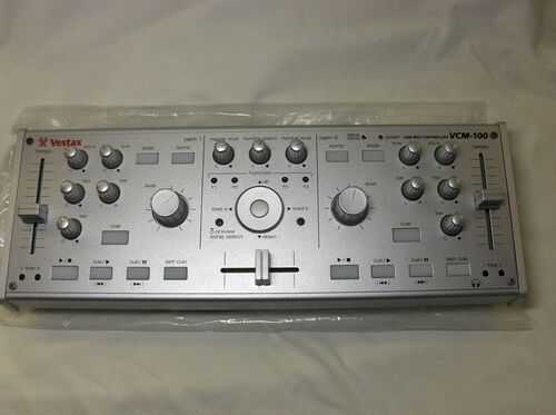 VESTAX VCM-100 USB MIDI and AUDIO CONTROLLER been in storage new but tatty box.