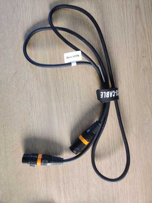 1.5m 3 Pin XLR DMX cable