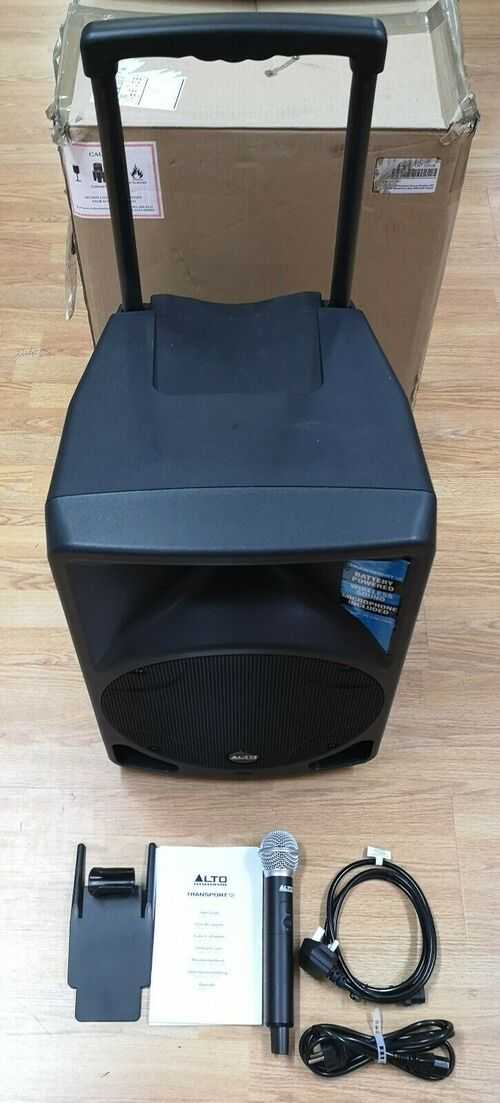 Alto Transport 12 Portable PA Speaker Sound System With Wireless Microphone EX#