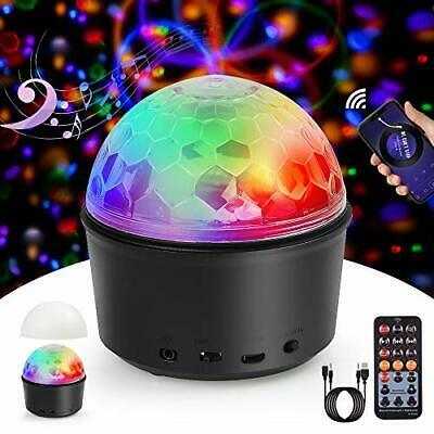 Disco Lights, Sound Activated Ball Lights, 9 Colors Timed Mood Light