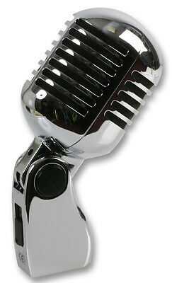 Pulse Retro 50's Vintage Microphone Chrome Wired Diaphragm Vocal *OpenBOX**