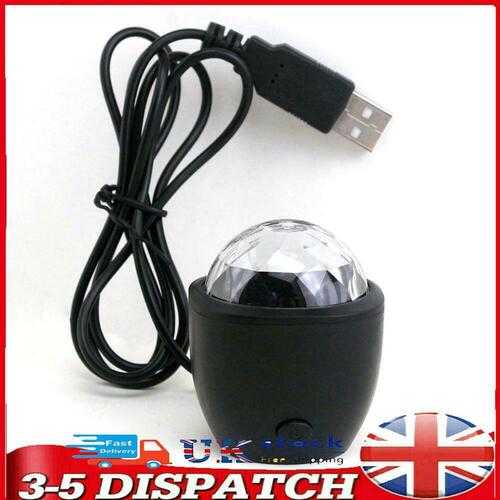 LED Magic Ball Lamp USB Disco Bar Party Music Stage Projector Effect Lights #KY