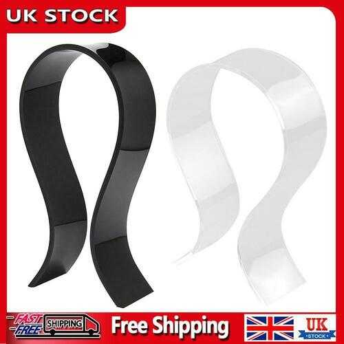 UK U Shape Headphone Display Stand Rack Acrylic Earphone Desk Shelf for Stores