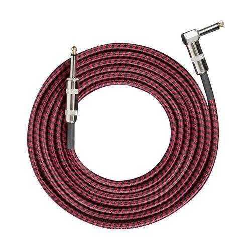 3m Noise Reduction Guitar Audio Cable Braided Mixer Amplifier (Red Black) #KY