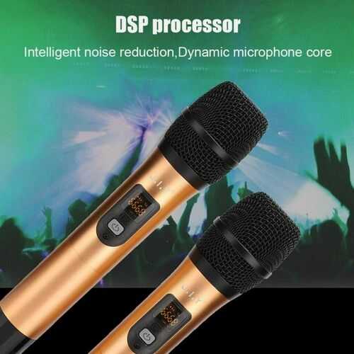 Bluetooth Condenser Wireless Mic Microphone Kit Fit KTV Karaoke TV Home Speaker