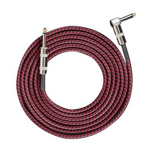 3m Noise Reduction Guitar Audio Cable Braided Mixer Amplifier (Red Black)