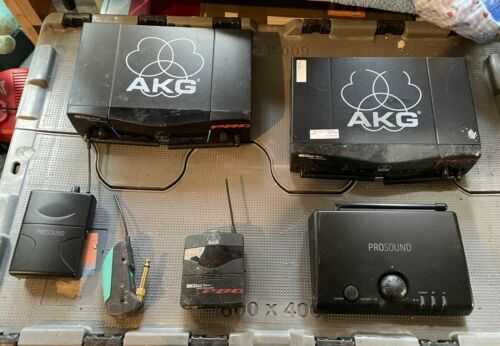 Job Lot Wireless Microphones AKG Headset