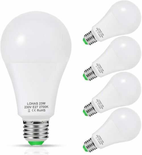 23W LED Bulb E27, LOHAS Edison Screw Bulbs, Equivalent to Warm White