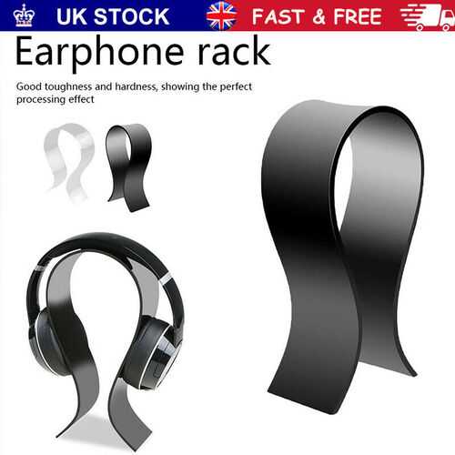 Acrylic Game Earphone Headset Hanger Holder Headphone Desk Display Stand Rack ~