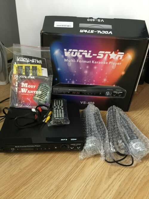 Vocal-Star VS-400 Karaoke Machine with 2 Microphones and Songs