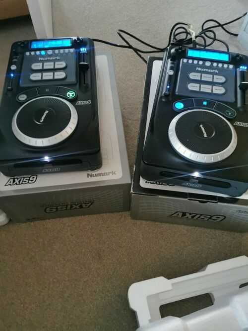 2  NUMARK AXIS 9 PRO CD PLAYER DJ TURNTABLES MIXERS