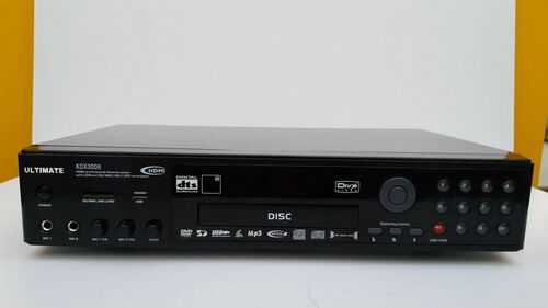ULTIMATE Professional DVD/CD/USB KARAOKE PLAYER KDX3000 Black - Free UK postage