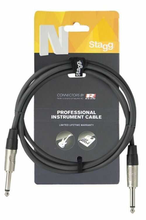 Stagg Pro Instrument Cable - 1.5m - REAN - TS Jack 6.35mm - NGC1.5R