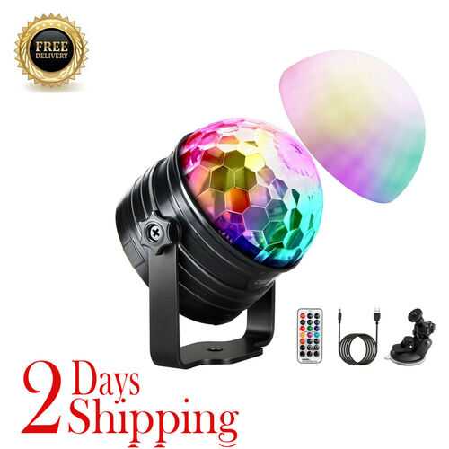 OMERIL Disco Light with Mood Light Mode, 7 RGB Color Changing, Timer and 2 in 1
