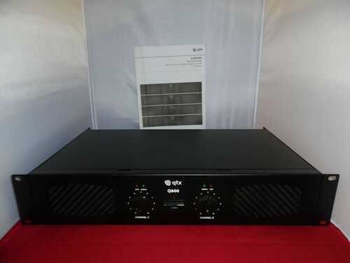 QTX Q600 Audio Power Amplifier