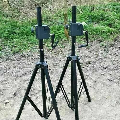 Pair of NJS 35mm Heavy Duty Wind Up Speaker Stands
