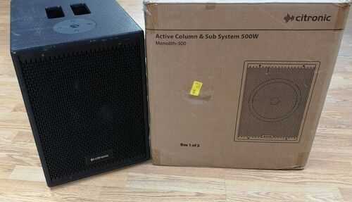 CITRONIC MONOLITH-500 Active 12 Subwoofer Only 500W (171.230) UOS#