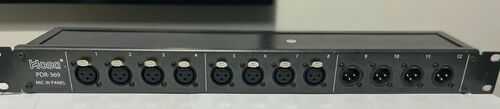 Xlr mic Panel through inputs/outputs rack (reversable sockets for preference)