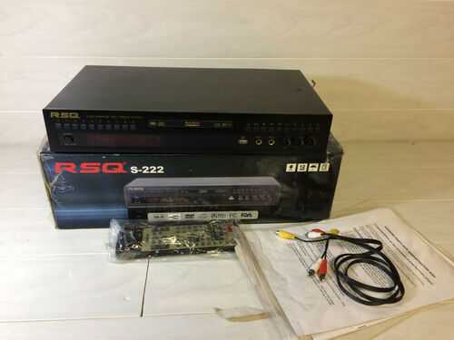 RSQ S-222 Karaoke Video CD Player - Retro Karaoke Player SCART, PHONO - BOXED