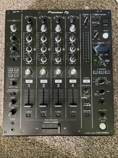 Pioneer DJM-750MK2 4-Channel Performance DJ Mixer