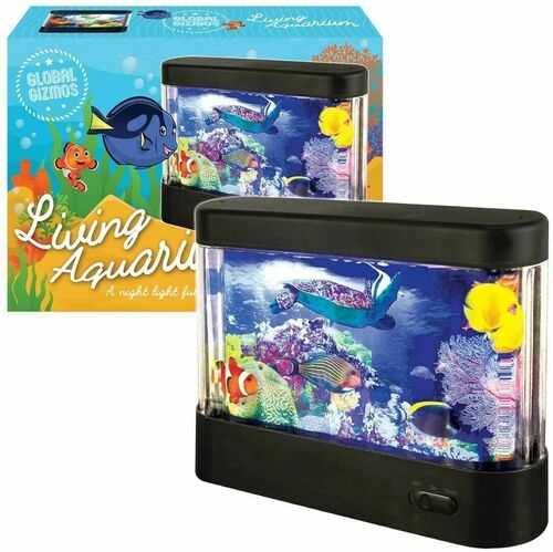 Global Gizmos LED Living Aquarium Lamp 360Motion Childrens Night Light