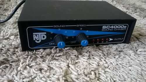 NOT WORKING - VINTAGE/RETRO NJD SC4000e DISCO CHASER LIGHT/LIGHTING CONTROLLER