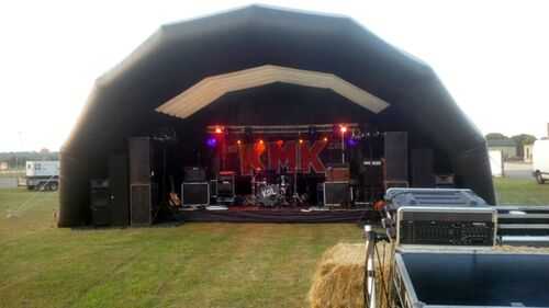 Inflatable dome and stage hire