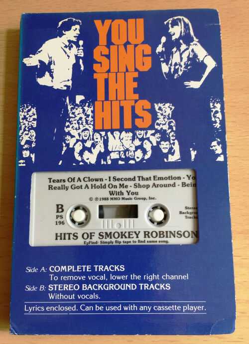 POCKET SONGS - 'HITS OF SMOKEY ROBINSON' - PERFORMANCE BACKING TRACKS!