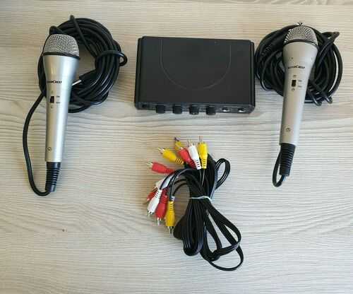 SILVER CREST KARAOKE Set - Two Mics included