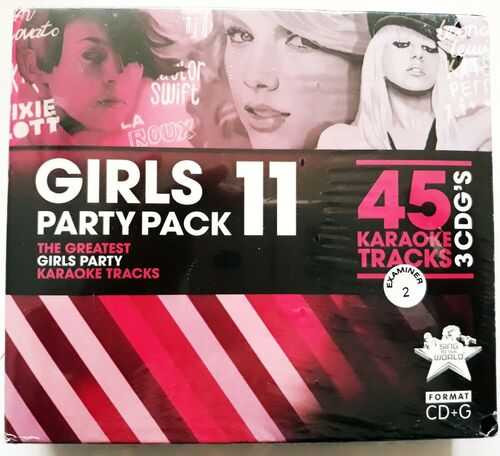 NEW KARAOKE GIRLS PARTY PACK 11.....3 CDG'S